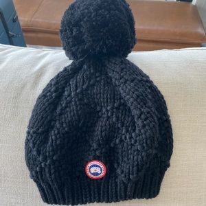 Canada Goose Wool beanie with oversized Pom Pom